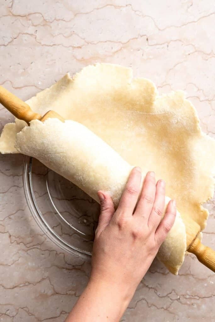 Classic Homemade Pumpkin Pie from Scratch features a buttery flaky crust and silky spiced filling - the perfect Thanksgiving dessert everyone loves. | aheadofthyme.com