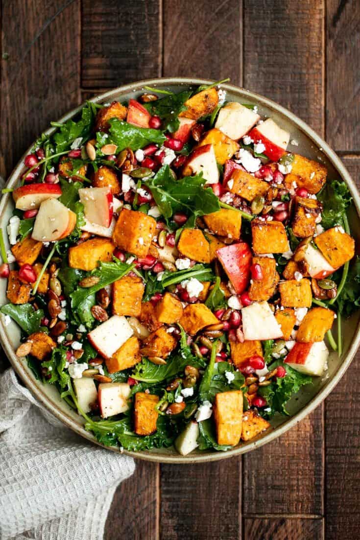 Fall Harvest Salad with Butternut Squash and Apple