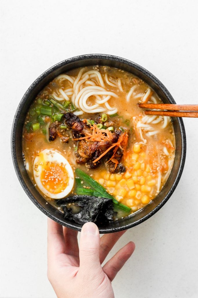 Miso Ramen with Chicken - Ahead of Thyme