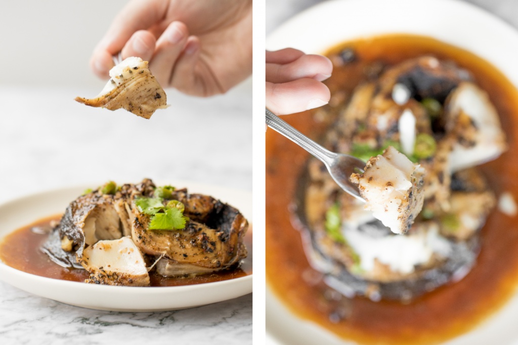 Air Fryer Black Cod with Black Bean Sauce Ahead of Thyme