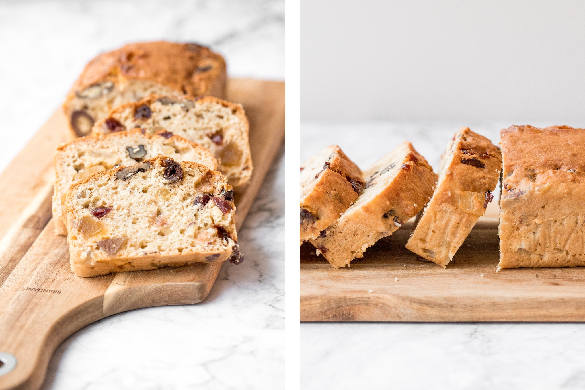 Perfect for the holidays, this super moist and tender, festive yogurt fruitcake is loaded with dried fruits and nuts for a burst of flavour in every bite. | aheadofthyme.com