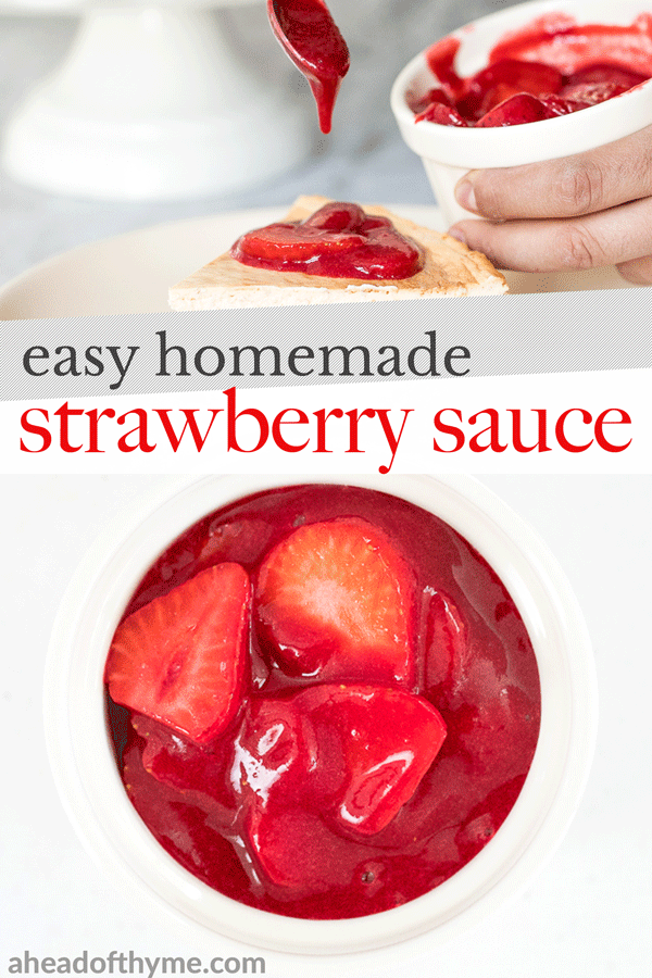 Quick and Easy Homemade Strawberry Sauce