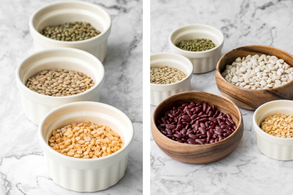 Don't know what to do with the dried beans in your pantry? Learn how easy it is to cook any type of beans -- vegan, gluten-free, and packed with protein. | aheadofthyme.com