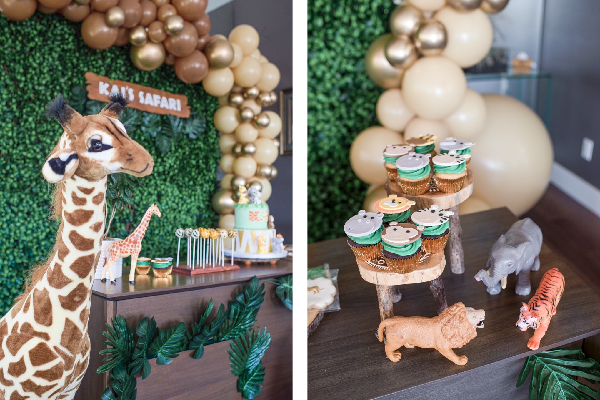 Throw the best wild one safari birthday party with ideas on every detail for an epic jungle party from decor and party favors, to desserts and recipes. | aheadofthyme.com