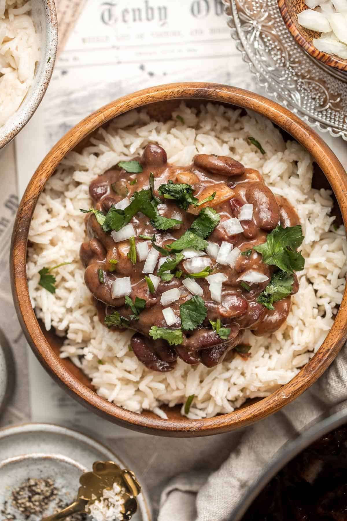 One Pot Red Kidney Beans are vegan, healthy, hearty, nourishing, and packed with plant-based protein. The perfect recipe for your dried kidney bean stash! | aheadofthyme.com