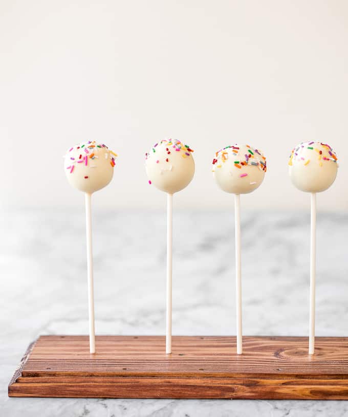 Vanilla Cake Pops From Scratch Ahead Of Thyme
