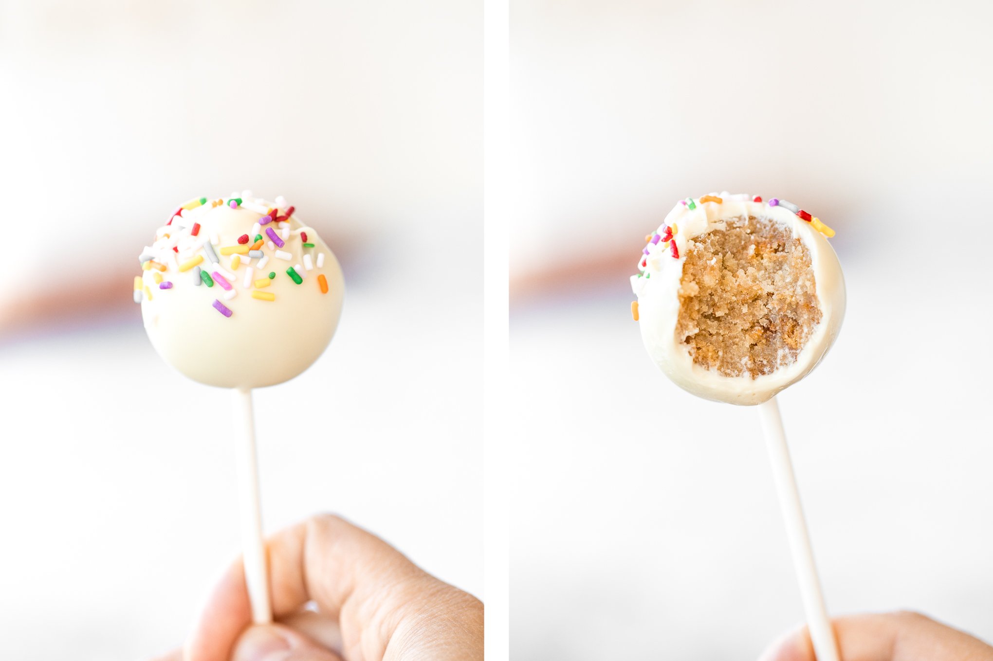 The cutest bite-sized treat to serve at any event are vanilla cake pops from scratch -- luckily, they are actually simple and easy to make! | aheadofthyme.com