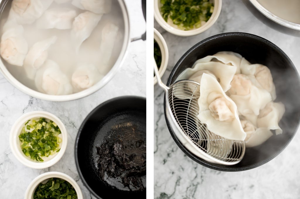 This easy, better than takeout, 10-minute Shanghai style wonton soup is the perfect soup to make for one person and is packed with classic Asian flavours. | aheadofthyme.com