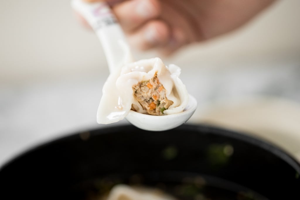 This easy, better than takeout, 10-minute Shanghai style wonton soup is the perfect soup to make for one person and is packed with classic Asian flavours. | aheadofthyme.com