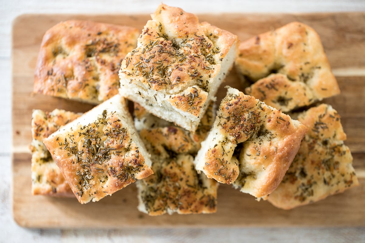 Easy Rosemary Garlic Focaccia Bread - Ahead of Thyme