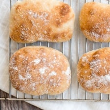 Easy Small Batch Ciabatta Rolls-image