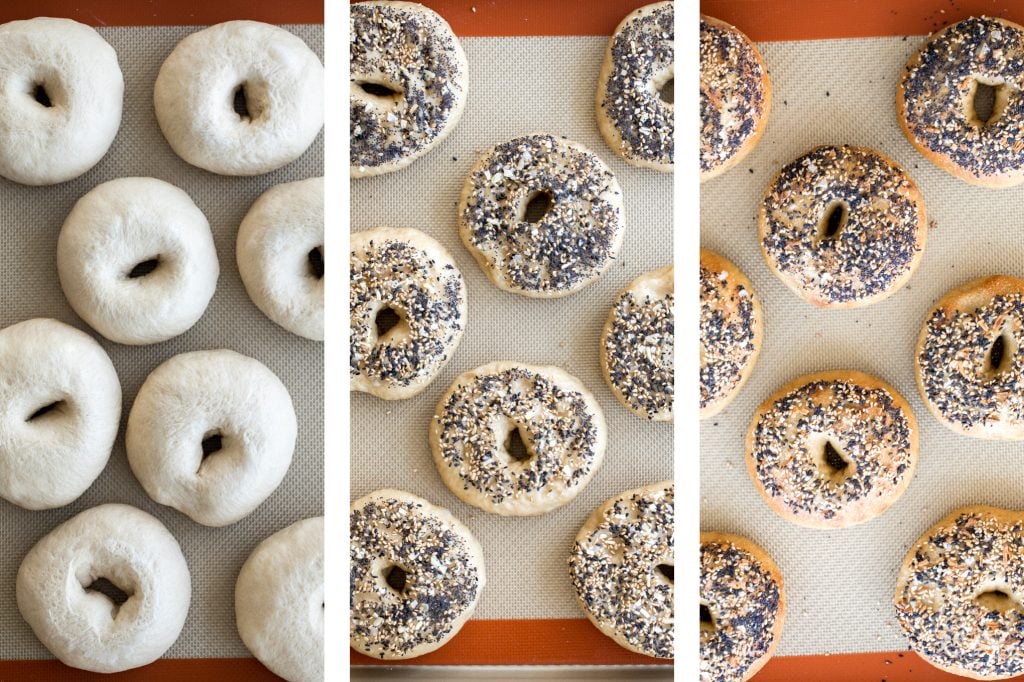 Easy homemade everything bagels with a signature everything bagel seasoning blend on top are just like bakery-style bagels and so easy to make at home. | aheadofthyme.com