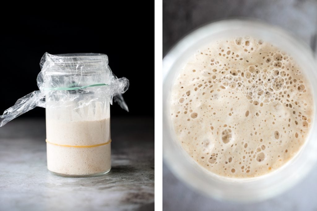 Learn how to make sourdough starter from scratch and make your own yeast at home with a few simple ingredients to bake sourdough bread + more yeast recipes. | aheadofthyme.com