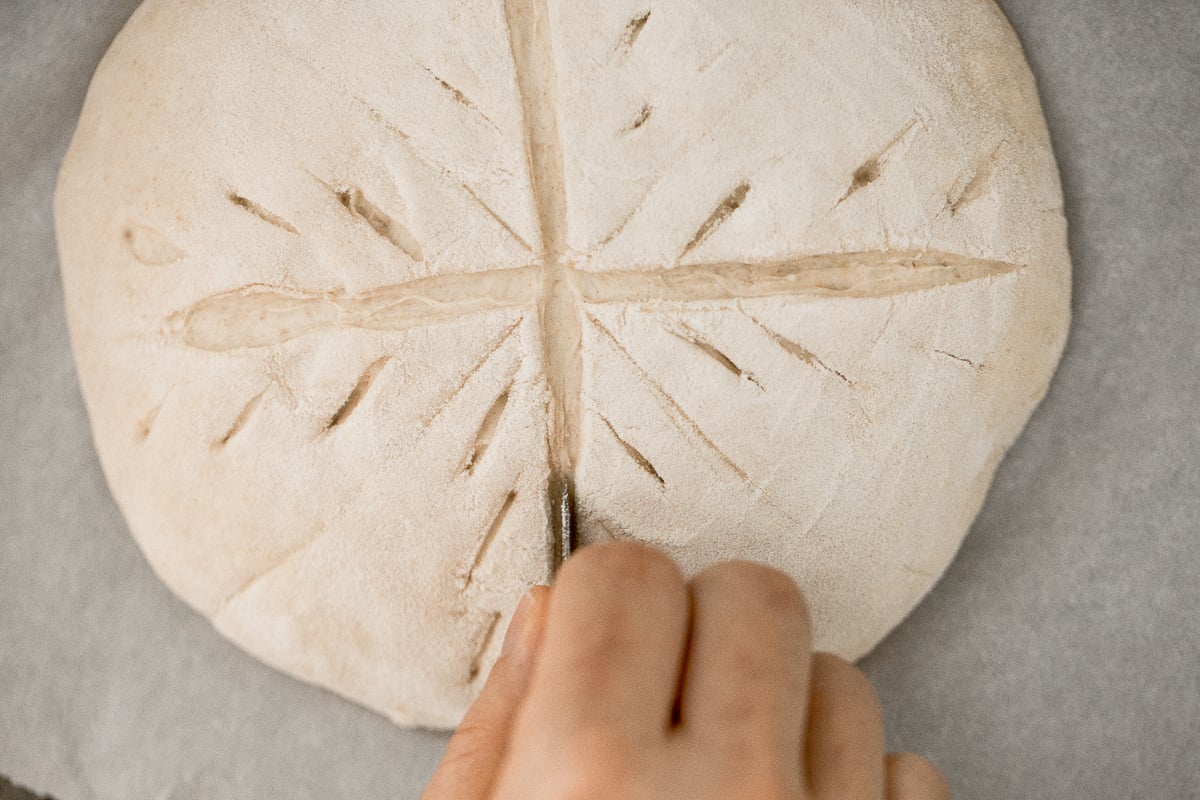 Small batch sourdough bread is airy and chewy with a crisp crust and a mild flavour. It takes less than 15 minutes of actual prep and requires no kneading. | aheadofthyme.com