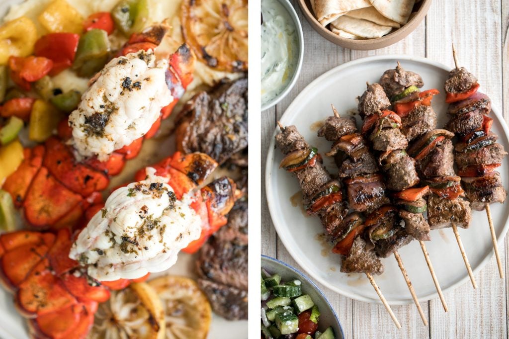 Treat dad to an epic Father's Day meal with big bold flavours. Browse our favourite grilled, meaty, seafood, and dessert Father's Day recipes -- way better than a tie. | aheadofthyme.com