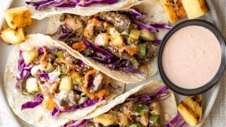 Korean Beef Steak Tacos Ahead Of Thyme