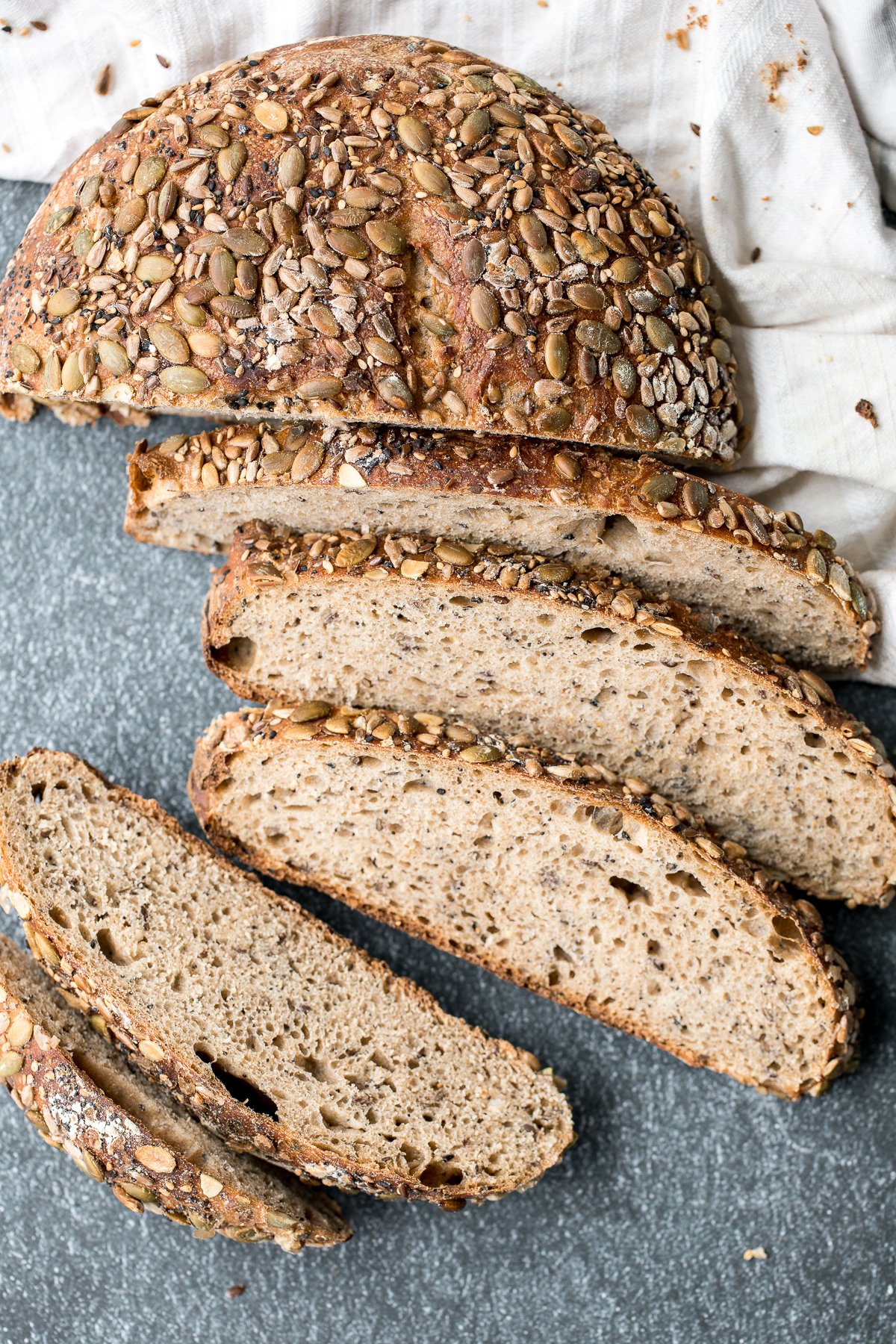 Seeded Whole Wheat Sourdough Bread Small Batch Ahead Of Thyme