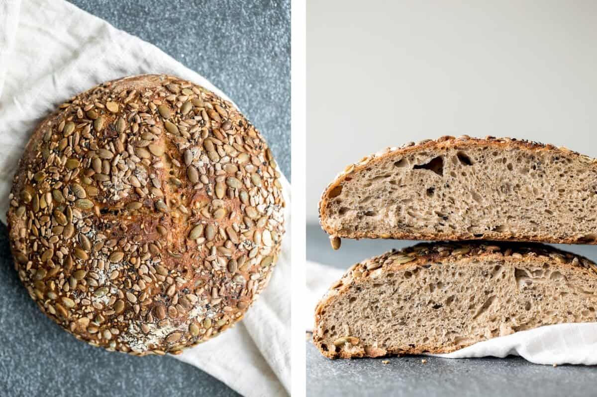 Seeded Whole Wheat Sourdough Bread (Small Batch) Ahead of Thyme