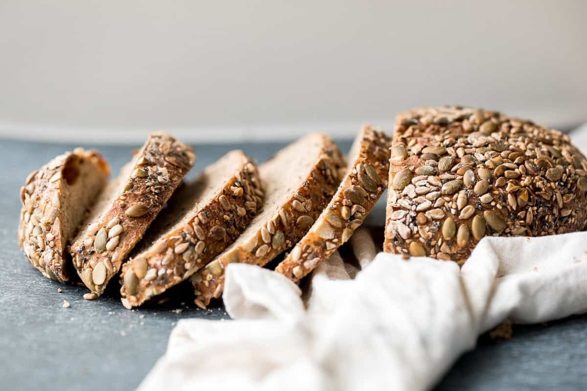 Seeded Whole Wheat Sourdough Bread (Small Batch)