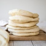 Nothing compares to freshly baked, quick and easy homemade pita bread. It's soft and puffy, with a perfect pocket. It takes just 15 minutes of actual prep. | aheadofthyme.com