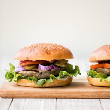 Better than the steakhouse, these classic juicy hamburgers are perfectly seasoned, so flavourful and delicious. Make them on the grill or on the stove. | aheadofthyme.com
