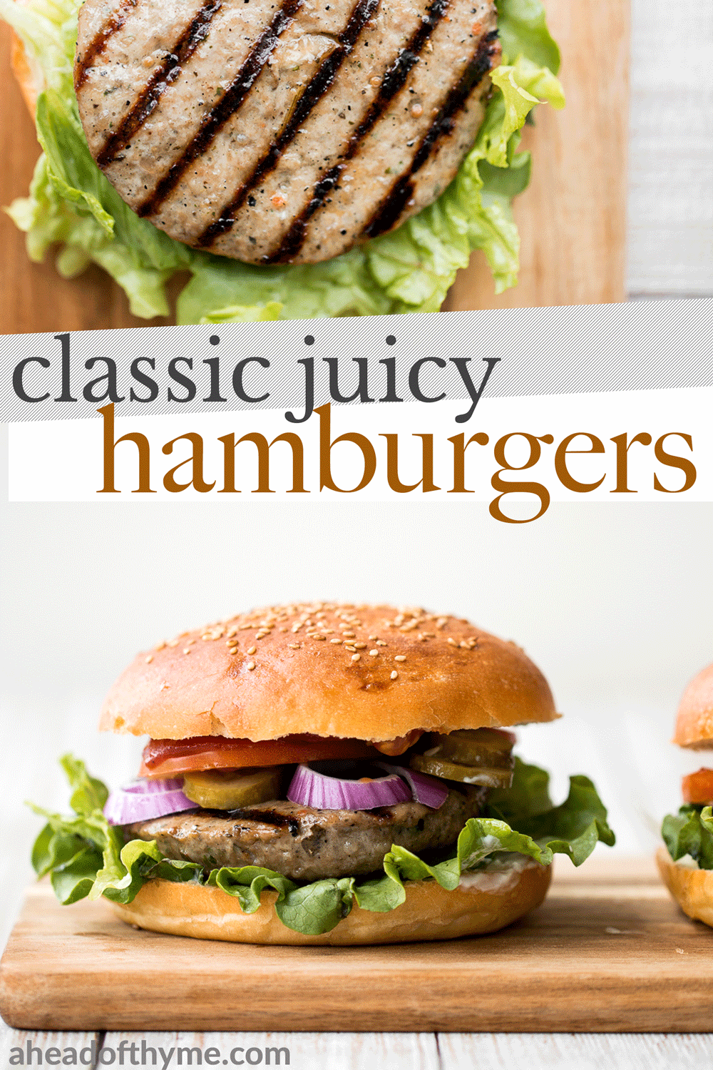 Classic Juicy Hamburgers