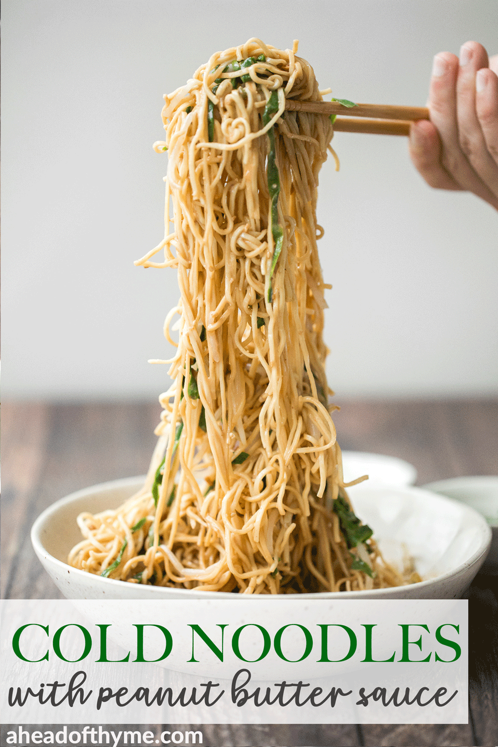 Cold Noodles with Peanut Butter Sauce