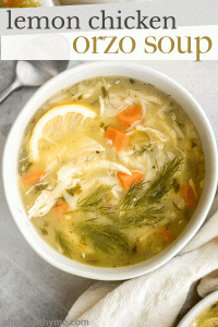 Lemon Chicken Orzo Soup - Ahead of Thyme