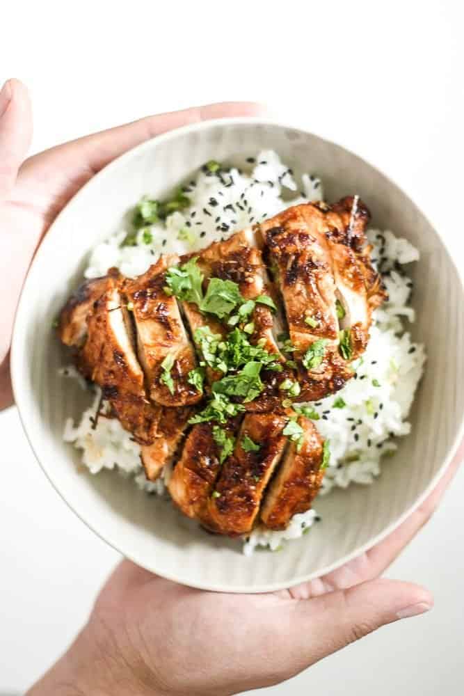 Aromatic Asian pan-fried lemongrass chicken is healthy, gluten-free, and takes less than 25 minutes to prep and cook! Now that's what I call the perfect weeknight meal. | aheadofthyme.com