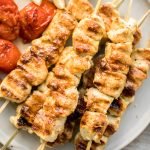 Quick and easy, classic Persian saffron chicken kebabs (joojeh kabob) is marinated in a simple saffron and lemon marinade for that classic Iranian flavour. | aheadofthyme.com