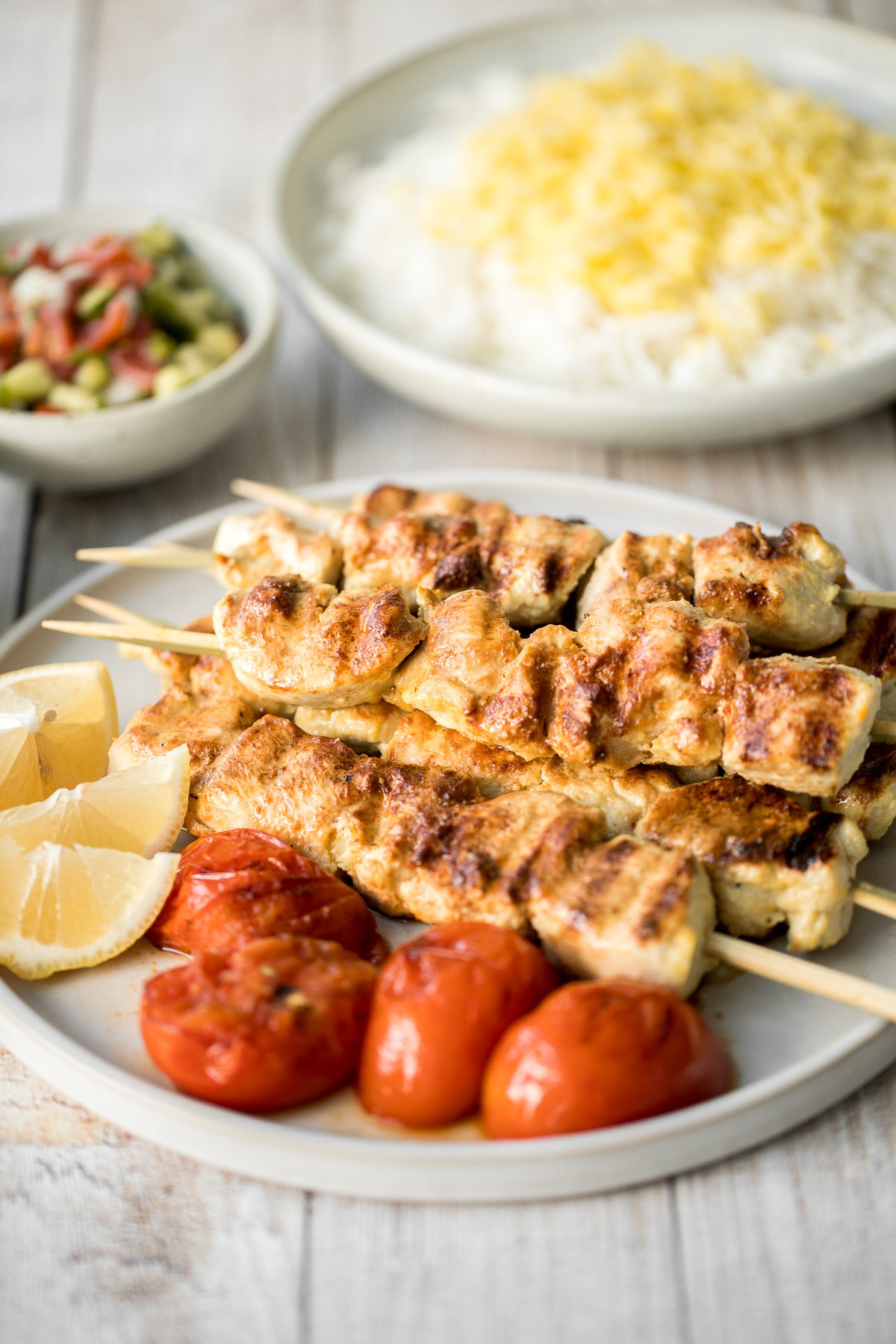 Persian Saffron Chicken Kebabs (Joojeh Kabob) Ahead of Thyme