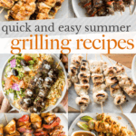 Fire up the grill for these top 15 quick and easy summer grilling recipes including grilled skewers, steak, chicken, seafood and lamb, in under 30 minutes. | aheadofthyme.com