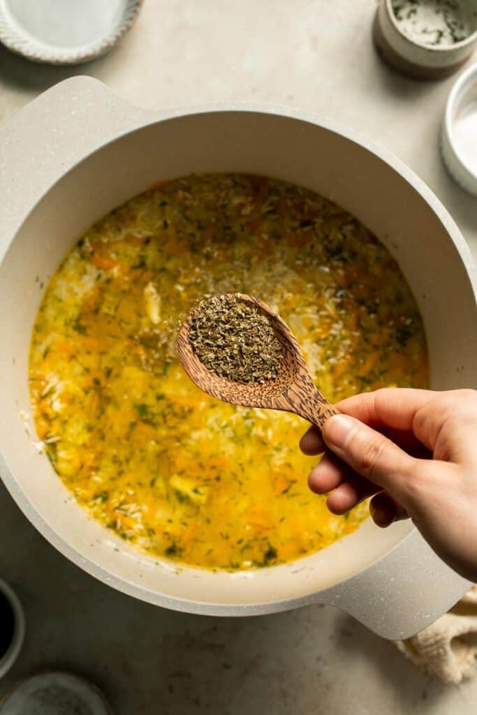 One pot Rice Pilaf with Carrots is quick, easy, and loaded with flavor. Cook this vegetable rice on the stove, rice cooker, or instant pot. | aheadofthyme.com