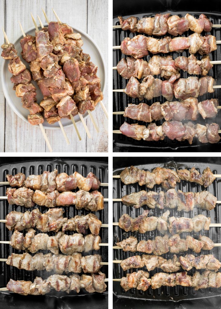Juicy and tender, Xinjiang spicy cumin lamb skewers with a bold cumin and cayenne marinade, are so flavourful and easy to make on the grill or air fryer. | aheadofthyme.com