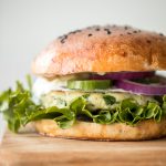 Greek-style spinach and feta turkey burgers are tender, juicy, and flavourful, loaded with spinach, feta and fresh Mediterranean herbs + so easy to prep. | aheadofthyme.com
