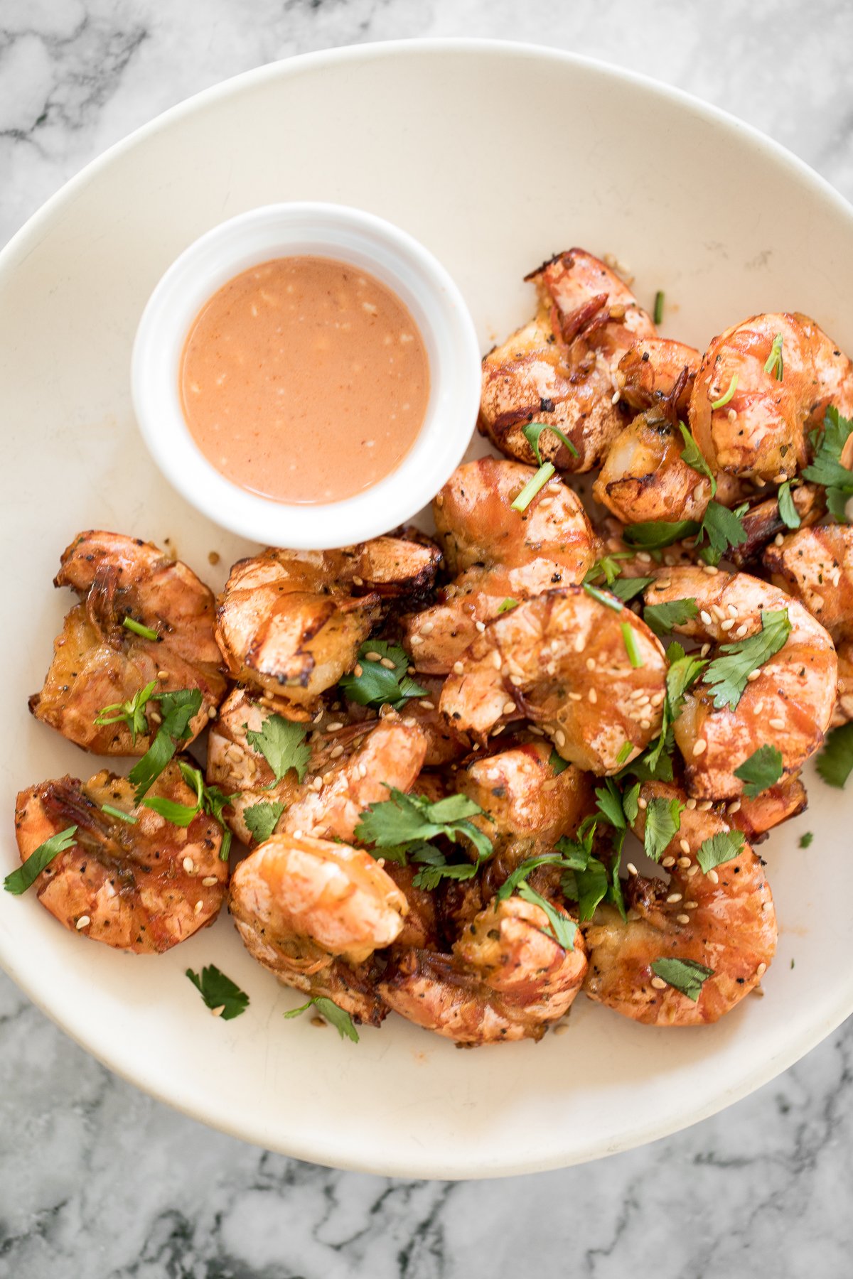 10-Minute Air Fryer Jumbo Shrimp | aheadofthyme.com - Ahead of Thyme