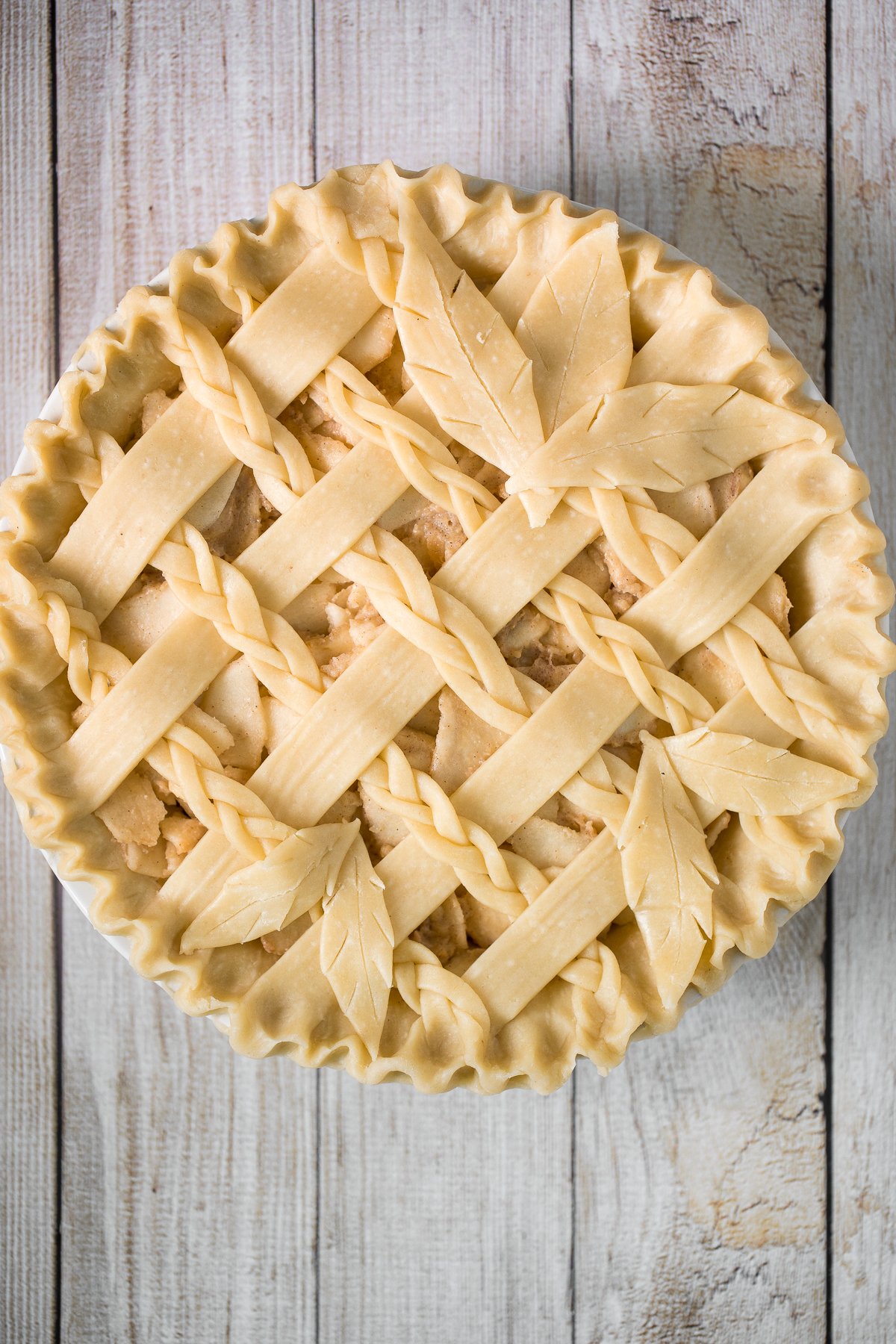 Braided Lattice Apple Pie