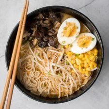 Creamy Vegetarian Peanut Miso Ramen-image