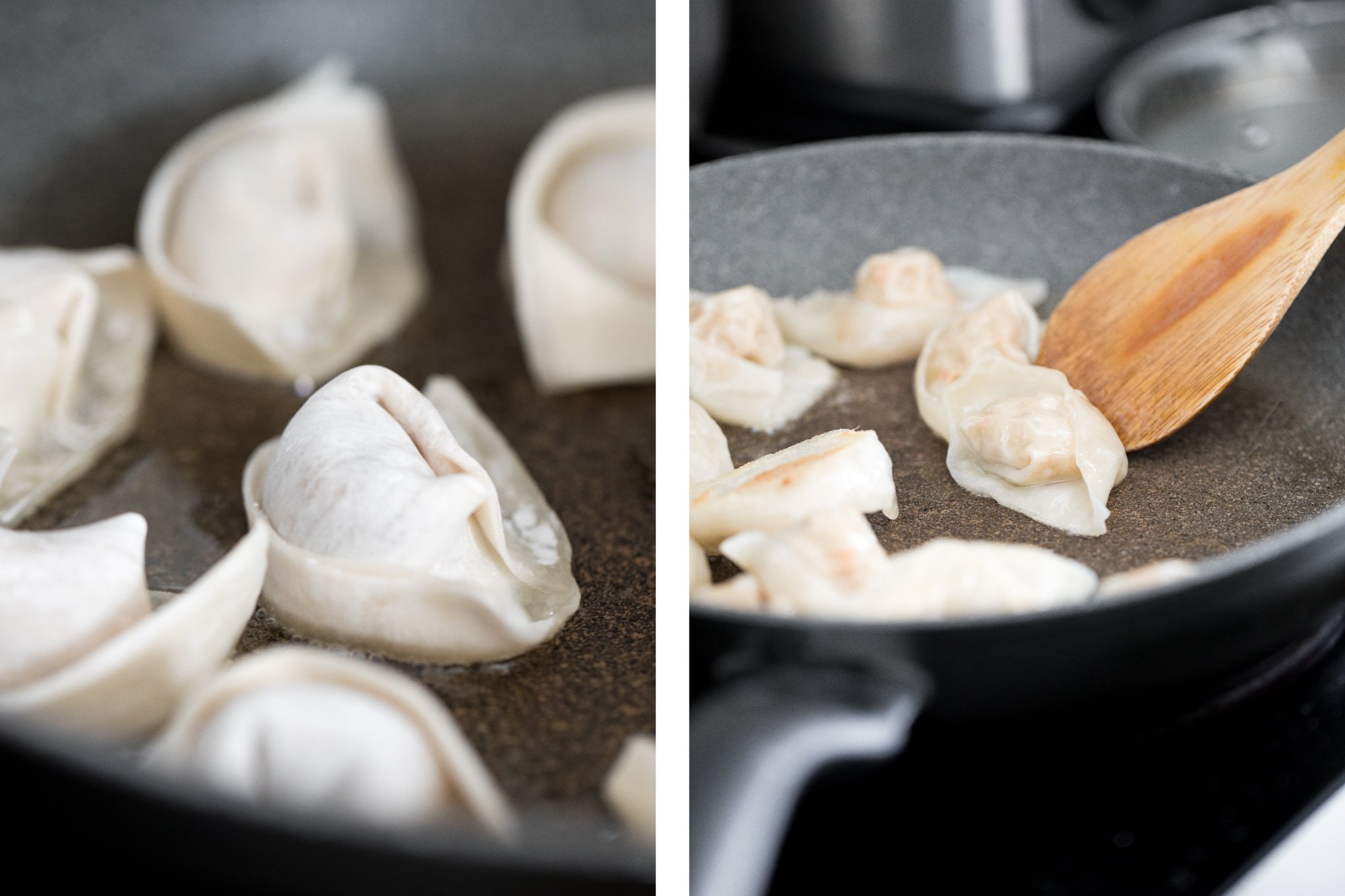 Pan-Fried Pork and Shrimp Wontons - Ahead of Thyme