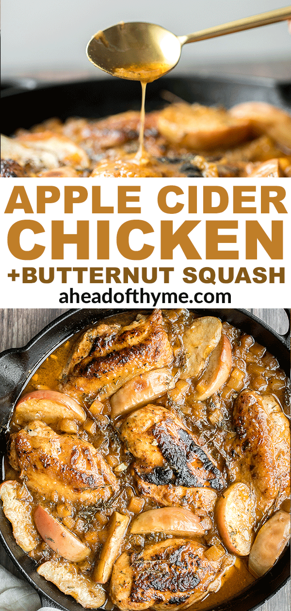 Apple Cider Chicken with Butternut Squash