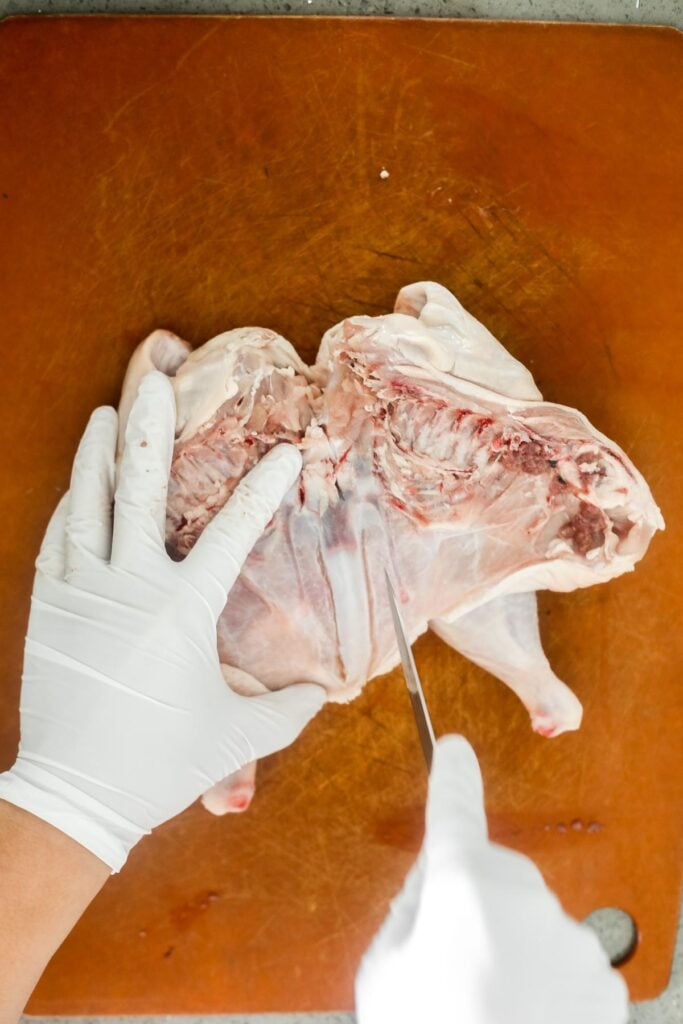 Roasted spatchcock chicken, also called butterflied chicken, cooks faster, stays juicy, and delivers perfectly crispy skin every time. | aheadofthyme.com