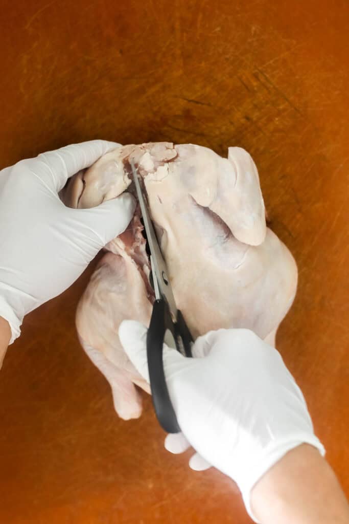 Roasted spatchcock chicken, also called butterflied chicken, cooks faster, stays juicy, and delivers perfectly crispy skin every time. | aheadofthyme.com