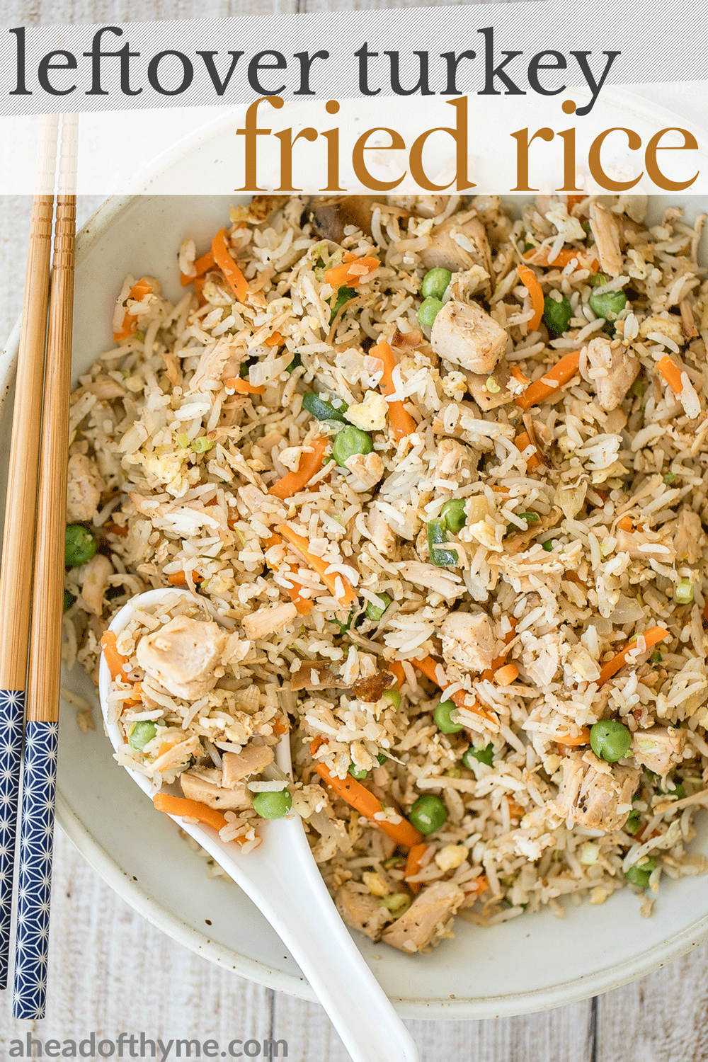 Leftover Turkey Fried Rice