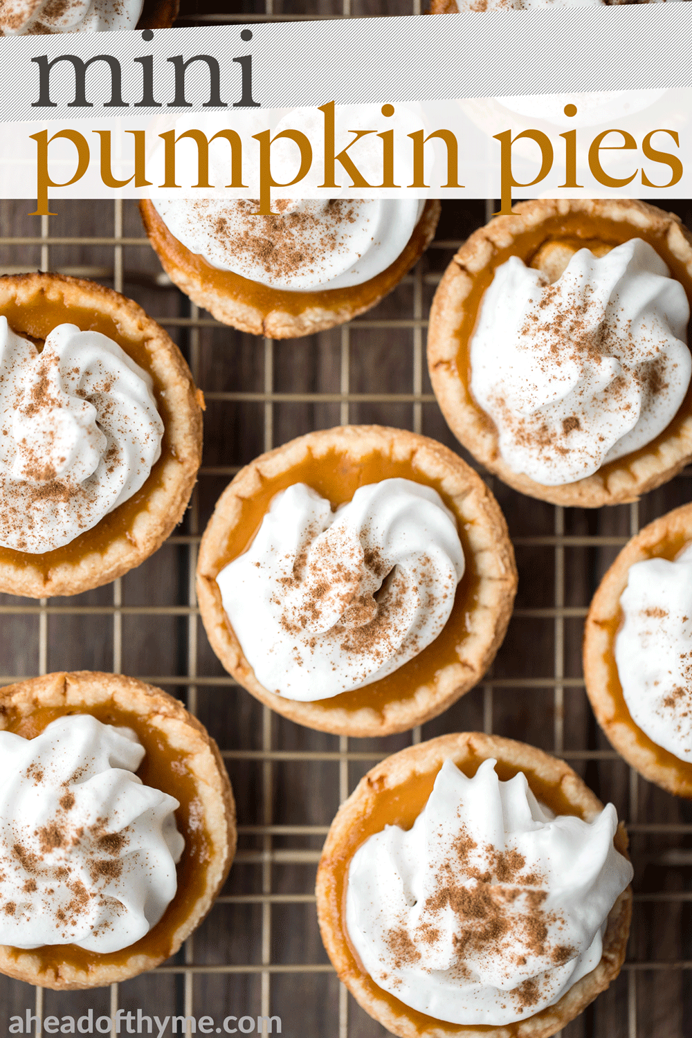 Mini Pumpkin Pies (Small Batch)