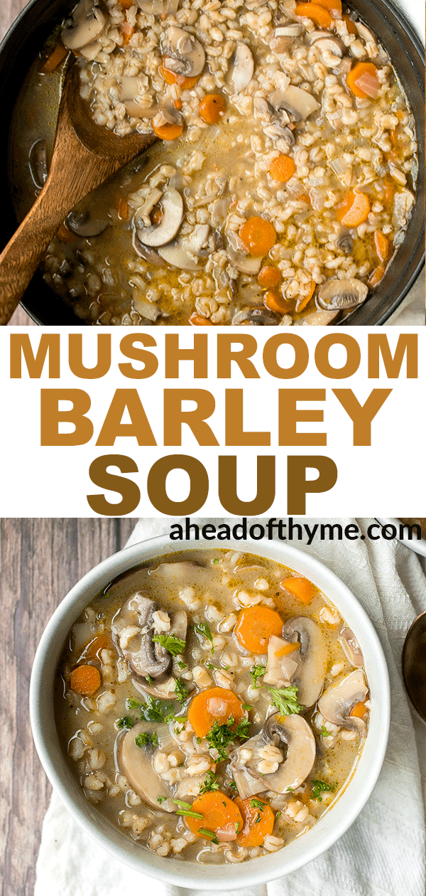 Easy Mushroom Barley Soup Recipe - The Healthy Maven