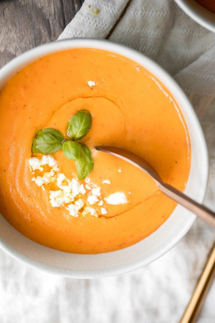 Creamy Tomato Potato Soup Ahead of Thyme