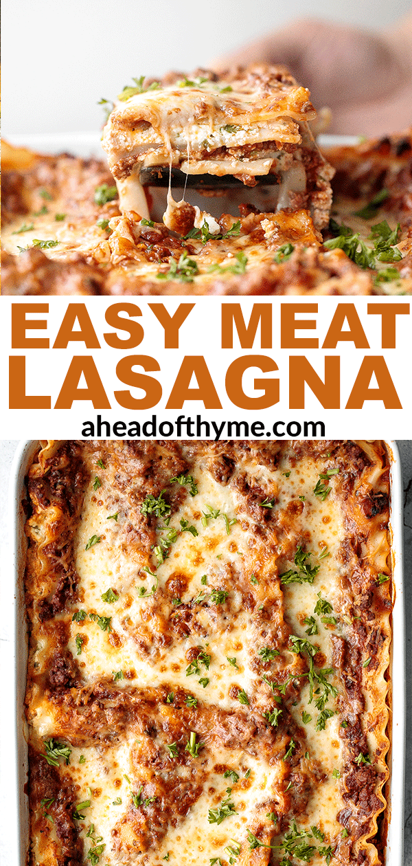 Easy Meat Lasagna