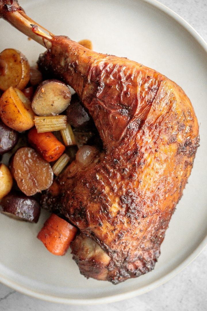 Roasted Turkey Legs with Vegetables - Ahead of Thyme