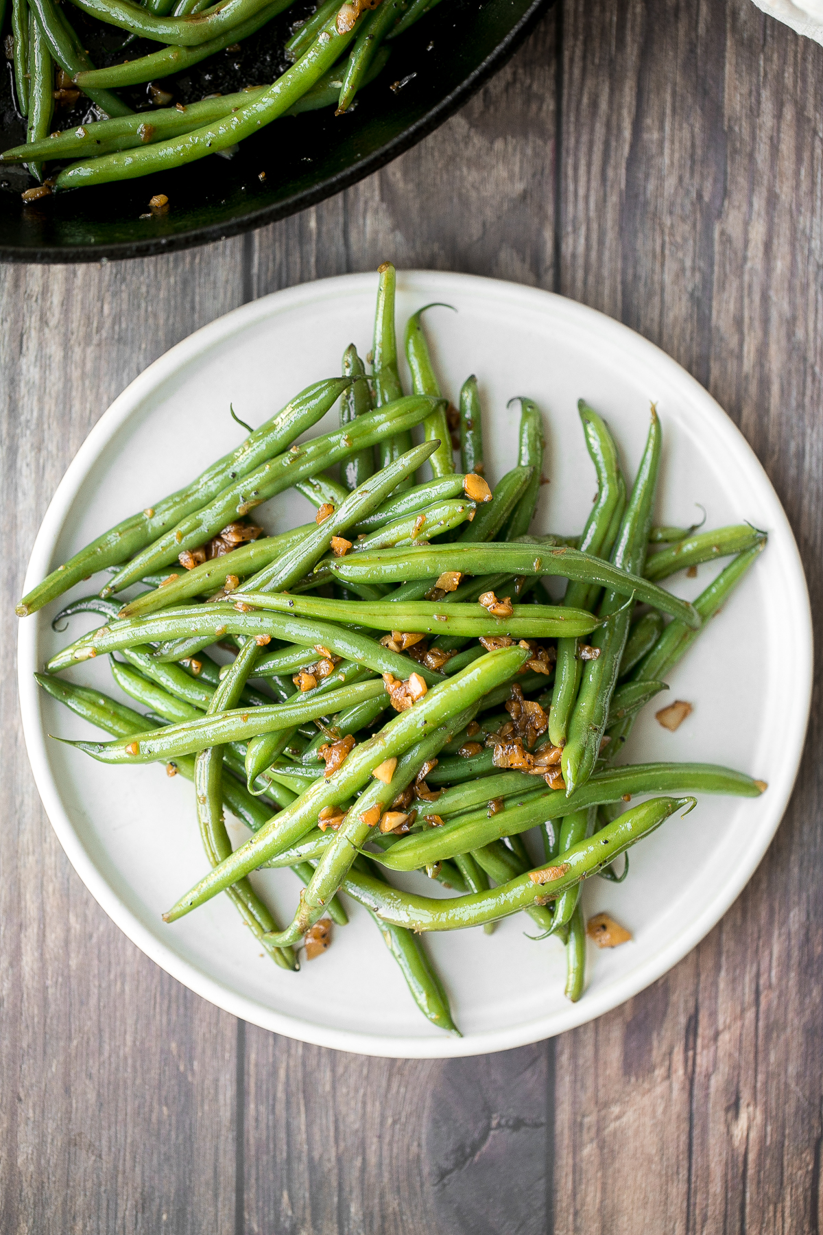 Sautéed Garlic Green Beans Ahead of Thyme