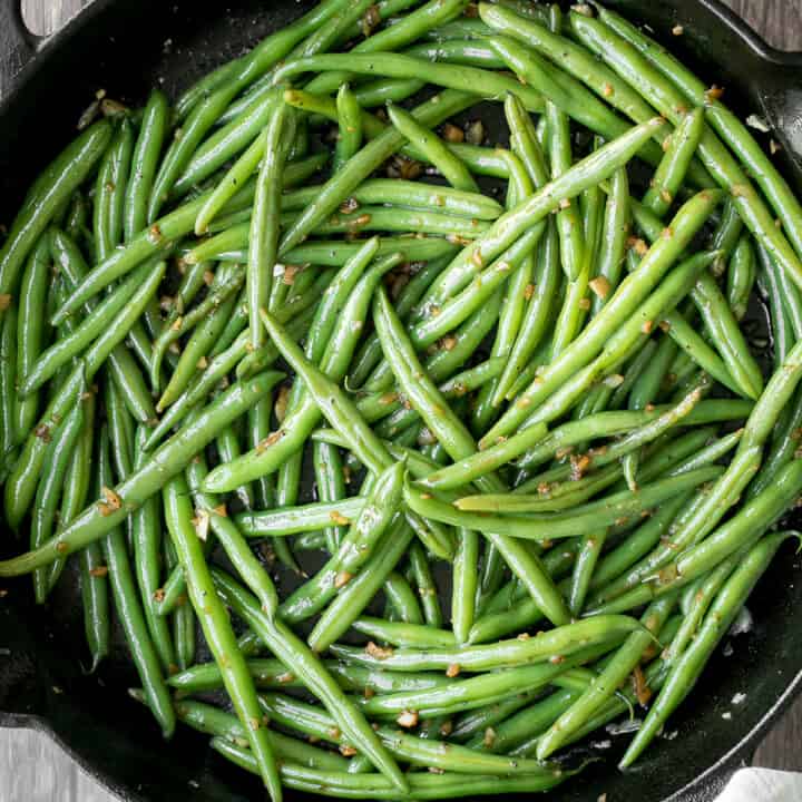 Sautéed Garlic Green Beans Ahead of Thyme